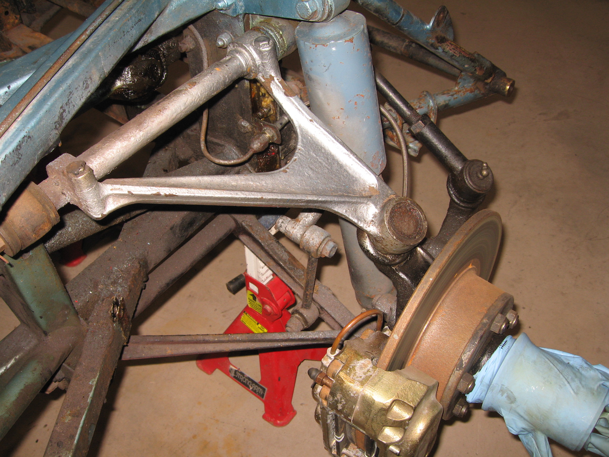 Front suspension removal